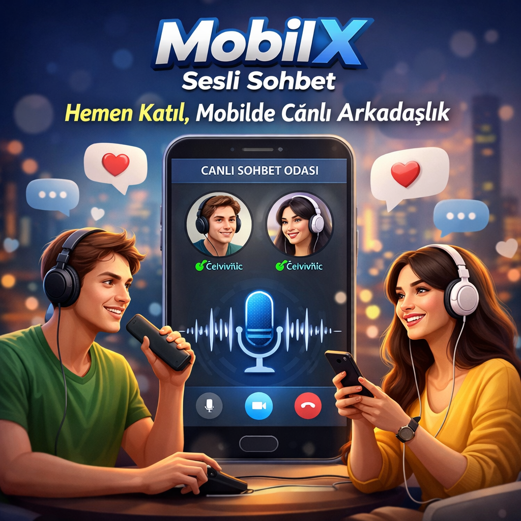 MobilX Sesli Sohbet: Yeni Arkadaşlarla Mobil Sohbet Keyfi